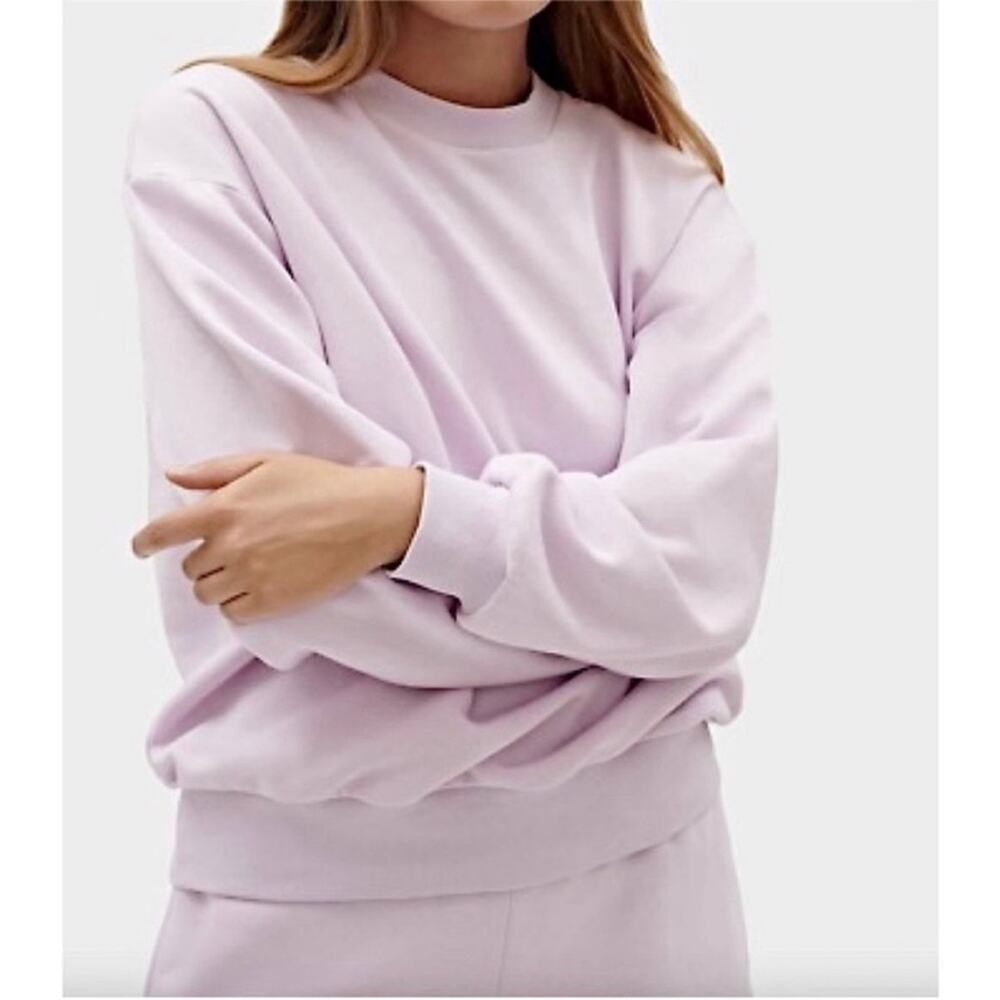 SLEEPER Diana Lilac Crewneck Sweatshirt Size XS Loungewear Comfy